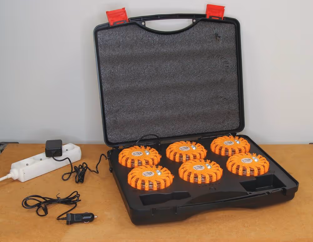 MALLETTE RECHARGEABLE 6 BALISES "FLASH LED"