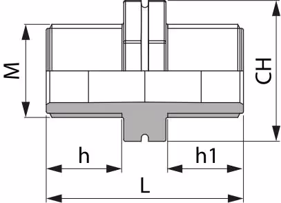 Mamelon Double M/M 1/2"