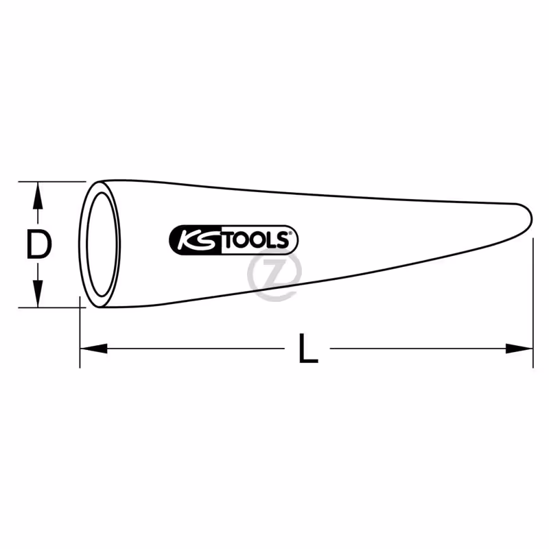 Manchon isolant,30mm,L=110mm
