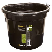 Mangeoire FlatBack plastique noir, 20L
