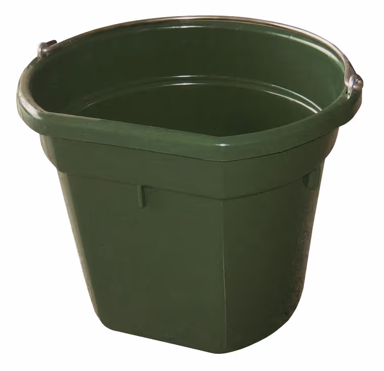 Mangeoire FlatBack plastique vert, 20L
