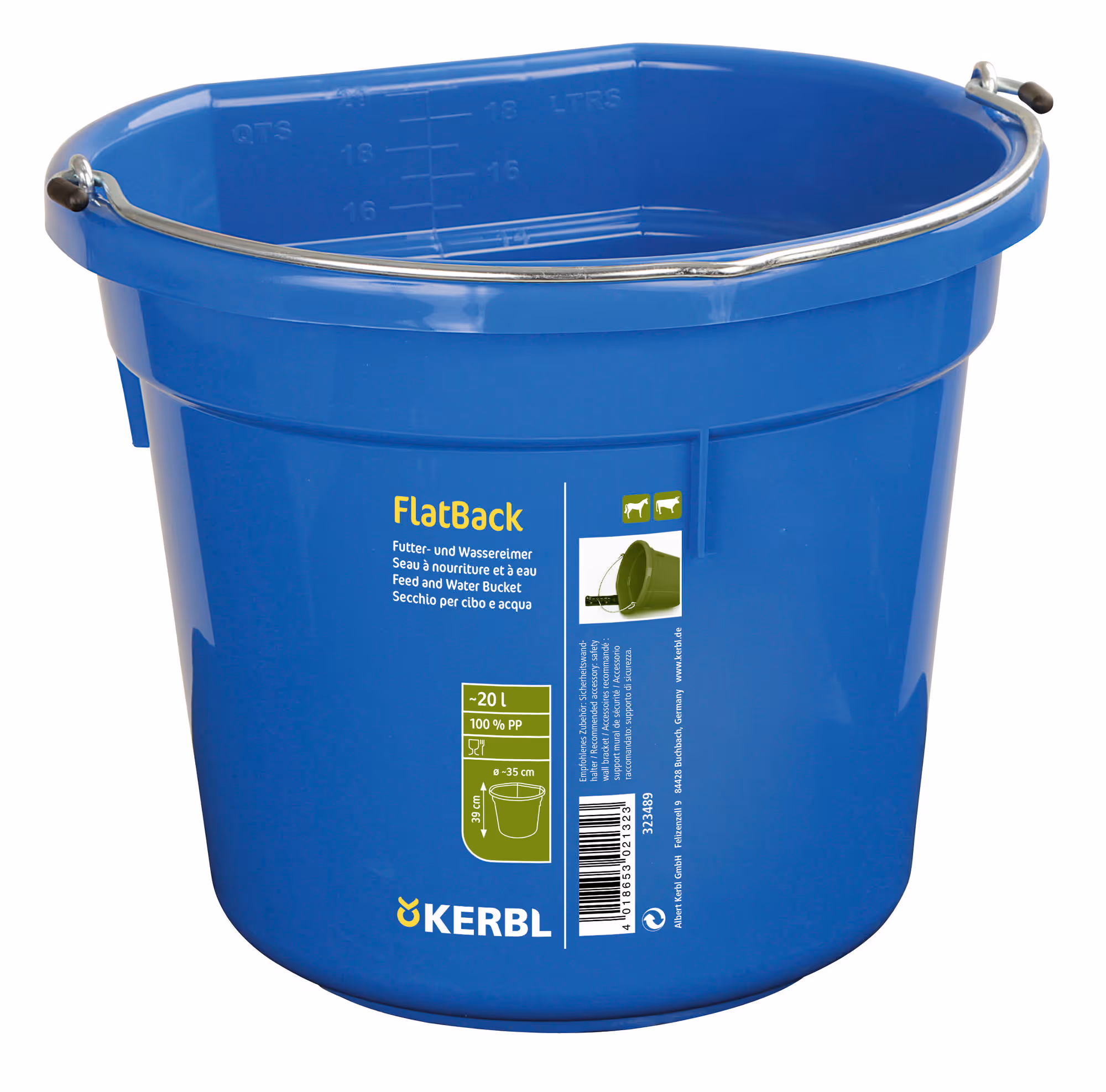Mangeoire FlatbBack 20l, bleu