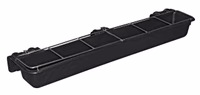 Mangeoire longue avec grille noir, 9L