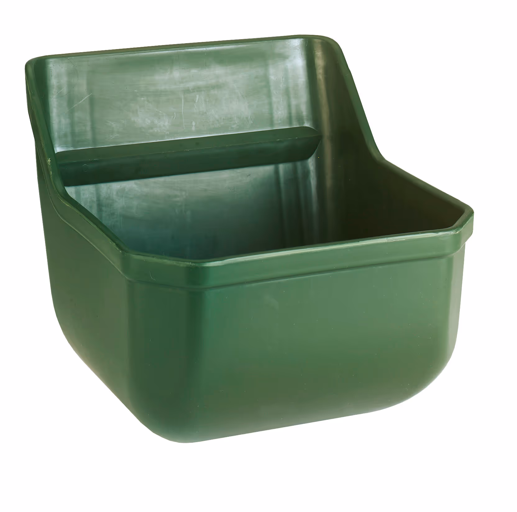 Mangeoire plast. pour poulains 9l, sans tiges, verte