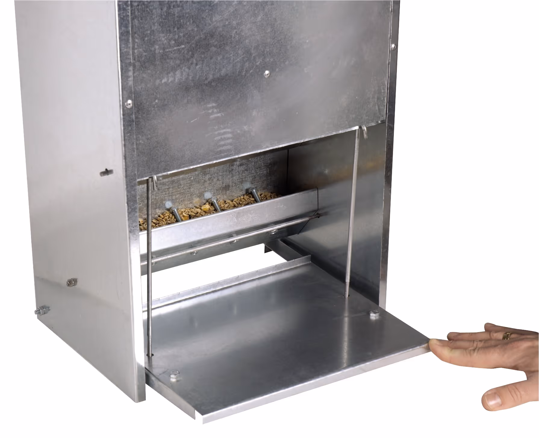 Mangeoire poule a tremie anti nuisible 15 L - Ukal
