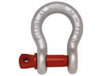 Manille d'ancrage à vis G209 - SWL: 1/3T, Taille 4.76mm (5 pièces)