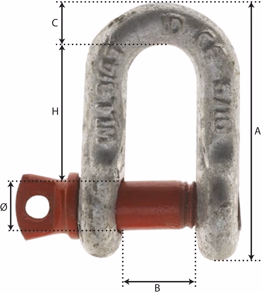 MANILLE DROITE 13MM 1.5T GRADE 80