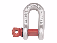 Manille droite à vis G210 - SWL: 1 1/2T, Taille 0.4375mm (5 pièces)