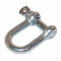 Manille en D 36 mm zingué