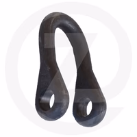 Manille longue droite 95 x 56 x 13 mm - ø 16.5  mm