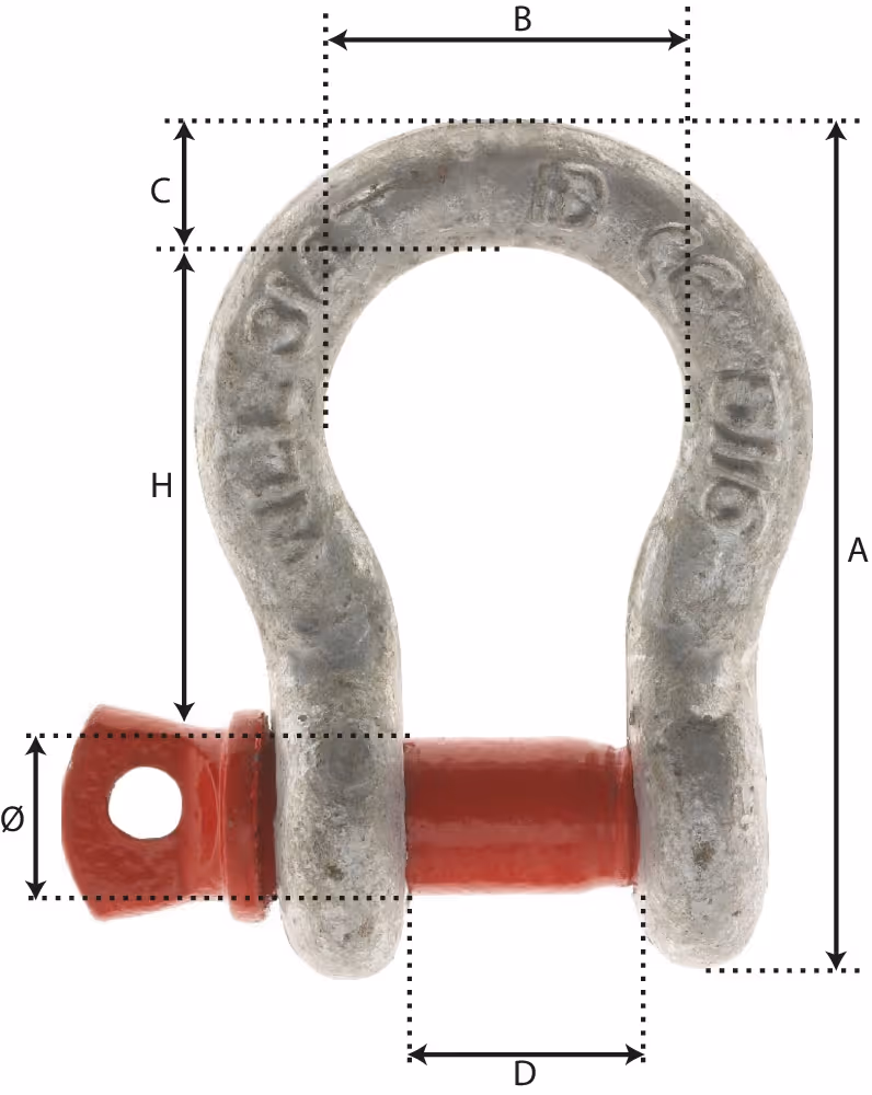 MANILLE LYRE 13MM 1.5T GRADE 80