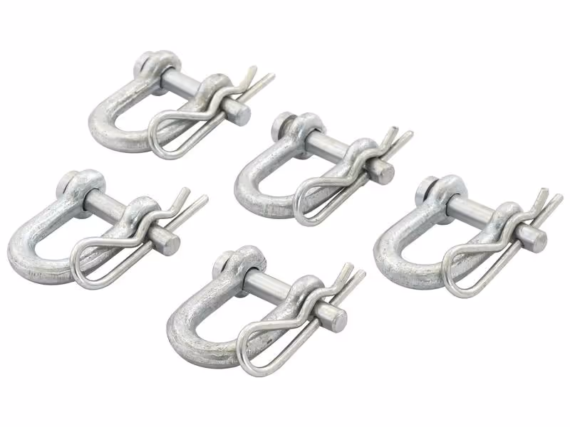 Manille, Ø axe6mm, Largeur de mâchoire: 13mm - Vendu par 5