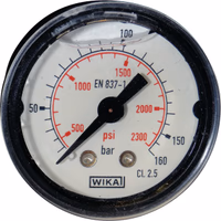 Manometre 40 mm 160 bar arriere 1/8" ka3000 1816010100