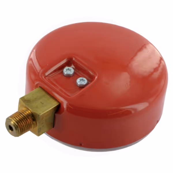 Manomètre 63 mm haute-pression rouge