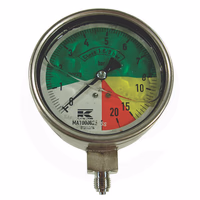 Manomètre D100 0-8-25 bars