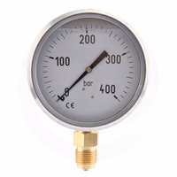 Manomètre Ø100 0-400bar ½" unt