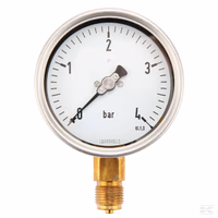 Manomètre Ø100 0-4bar ½ unten