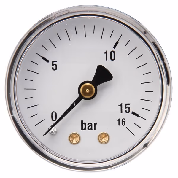 Manomètre Ø50 0-16bar 1/4" ar.