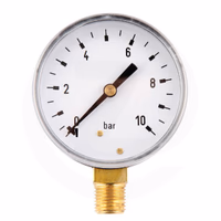 Manomètre Ø63 0-10bar 1/4" inf.
