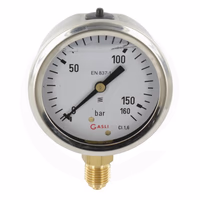 Manomètre Ø63 0-160bar ¼" inf.