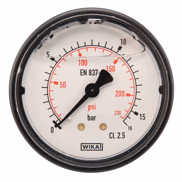 Manomètre Ø63 0-16bar ¼" ar.