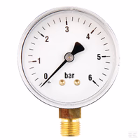Manomètre Ø63 0-6bar ¼ inf.