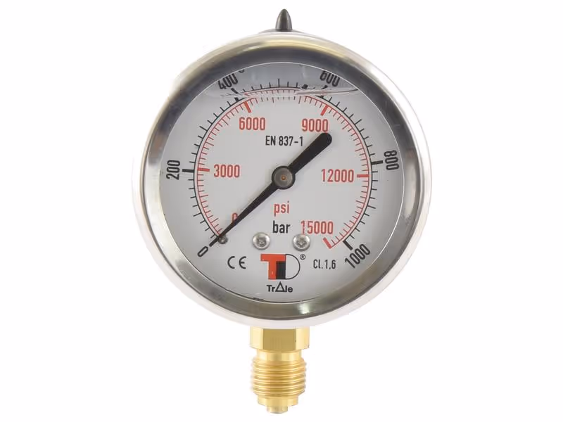 Manomètre Ø63mm (0-1000 bar)