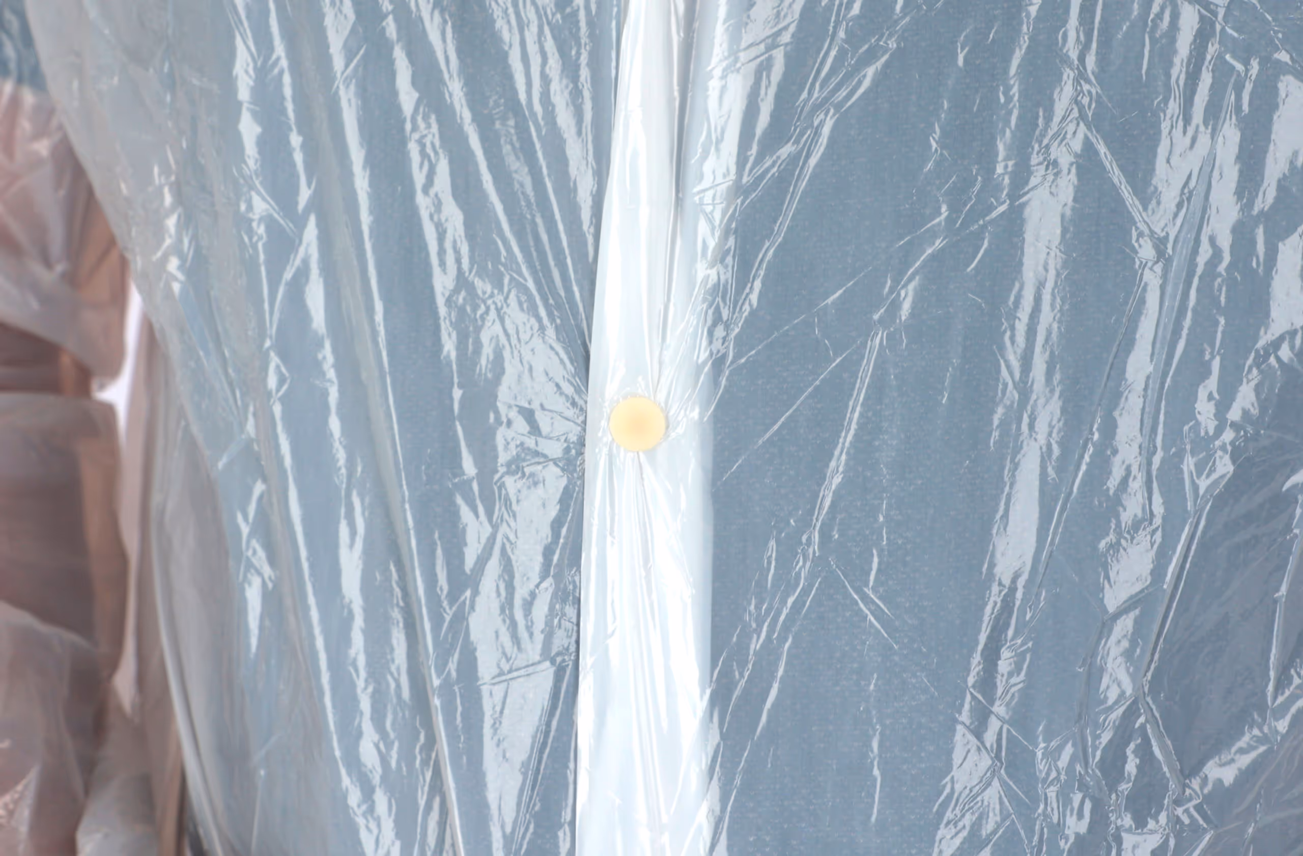 Manteau à usage unique blanc, 120cm