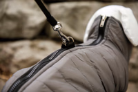 Manteau matelassé Charmonix gris/jaune, taille L, 45cm