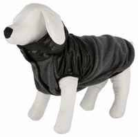 Manteau pour chien Quebec gris/noir, taille S, 35 cm