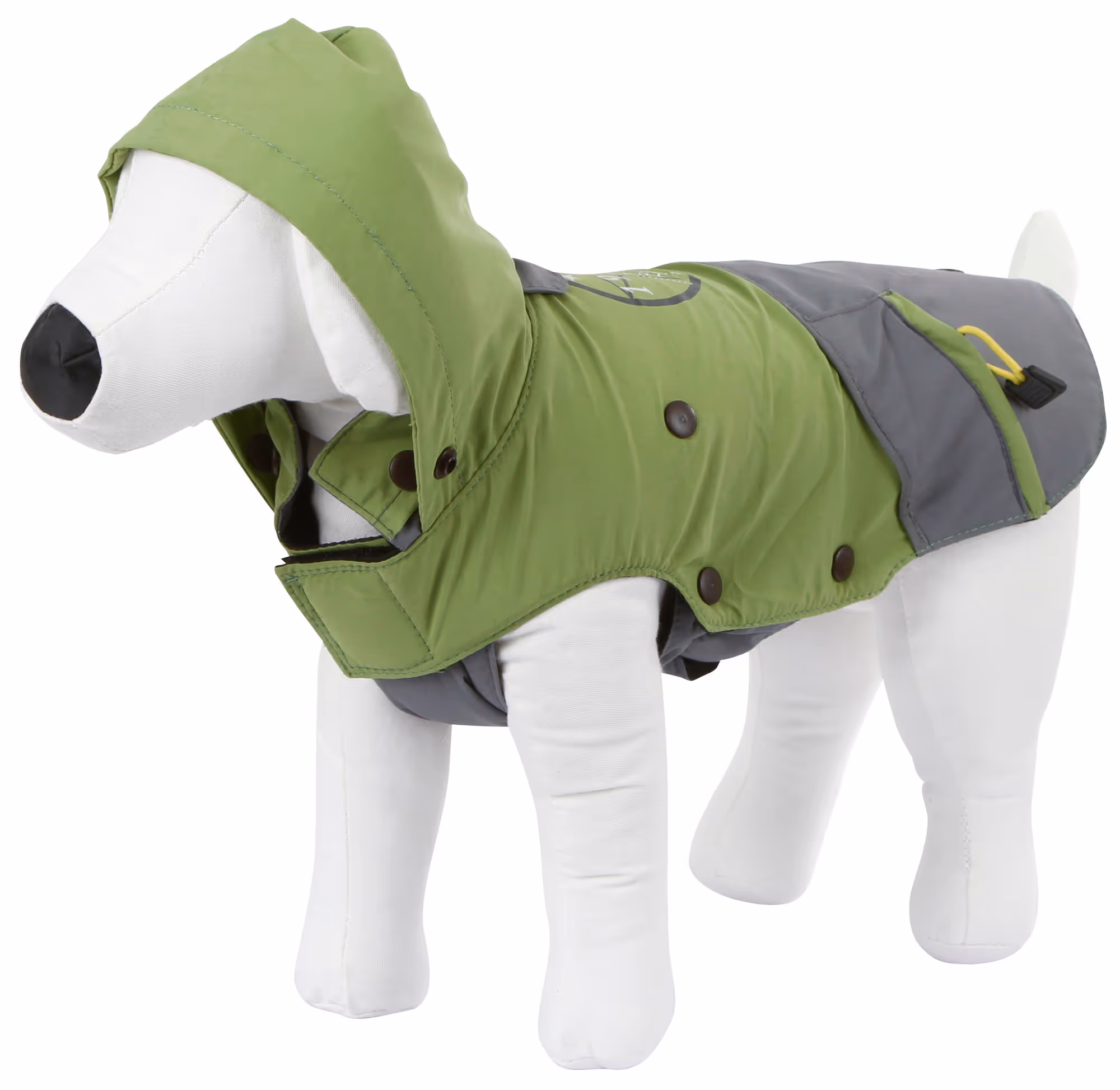 Manteau pour chien Vancouver gris/vert, taille L, 45cm