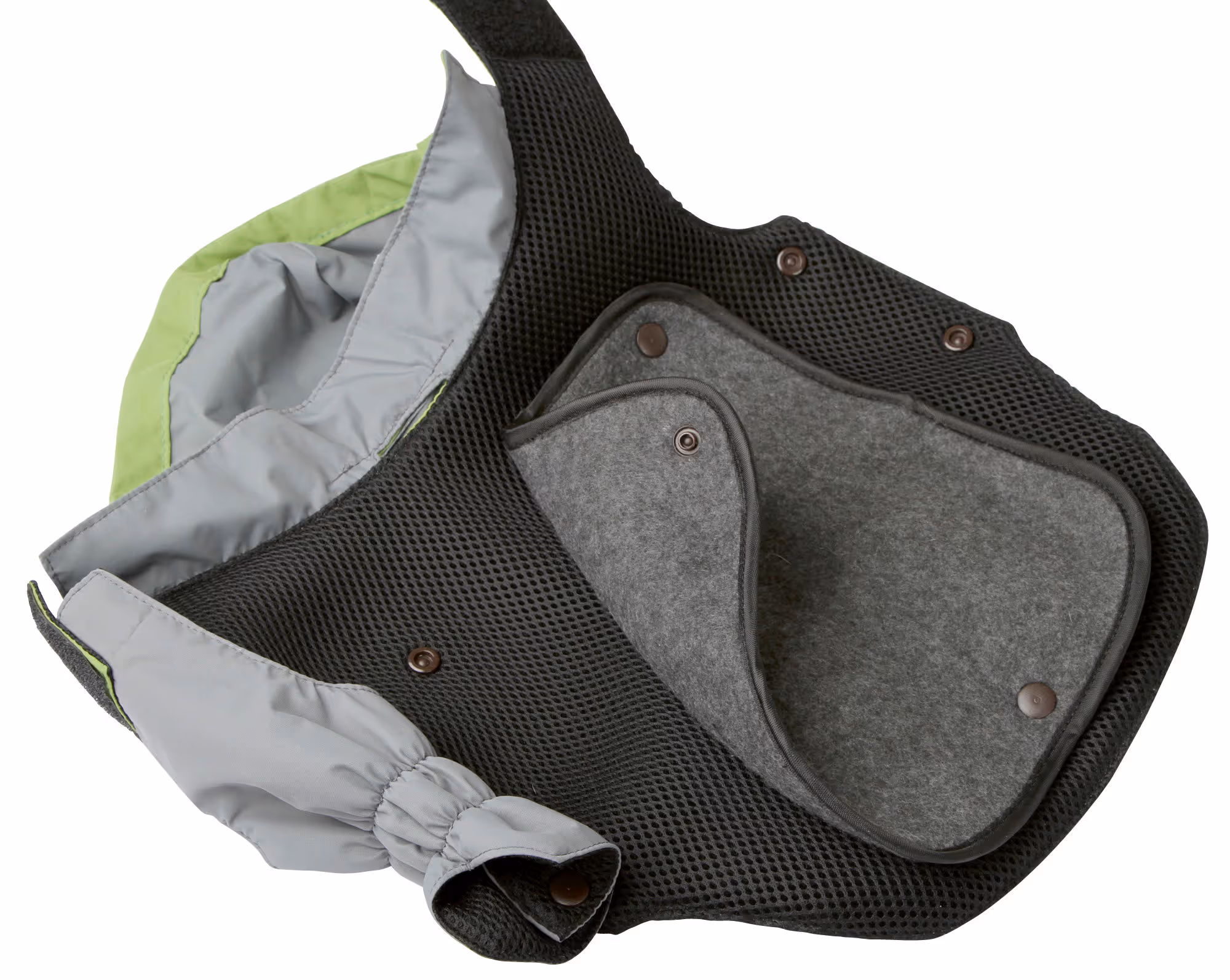 Manteau pour chien Vancouver gris/vert, taille L, 45cm
