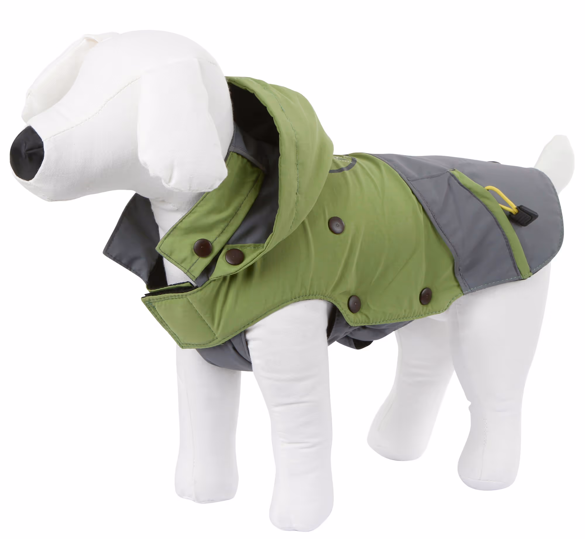 Manteau pour chien Vancouver gris/vert, taille L, 45cm