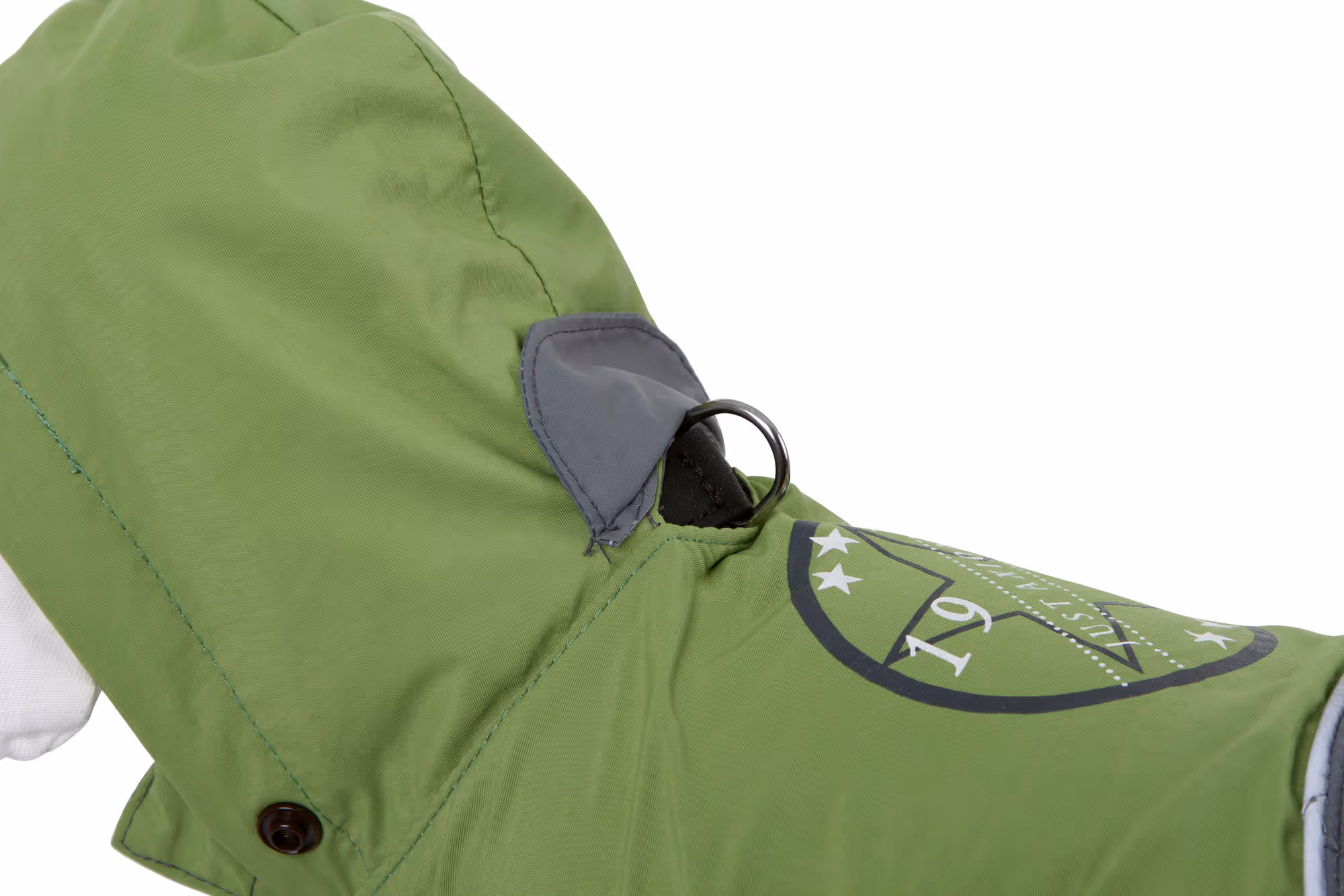 Manteau pour chien Vancouver gris/vert, taille M, 40cm