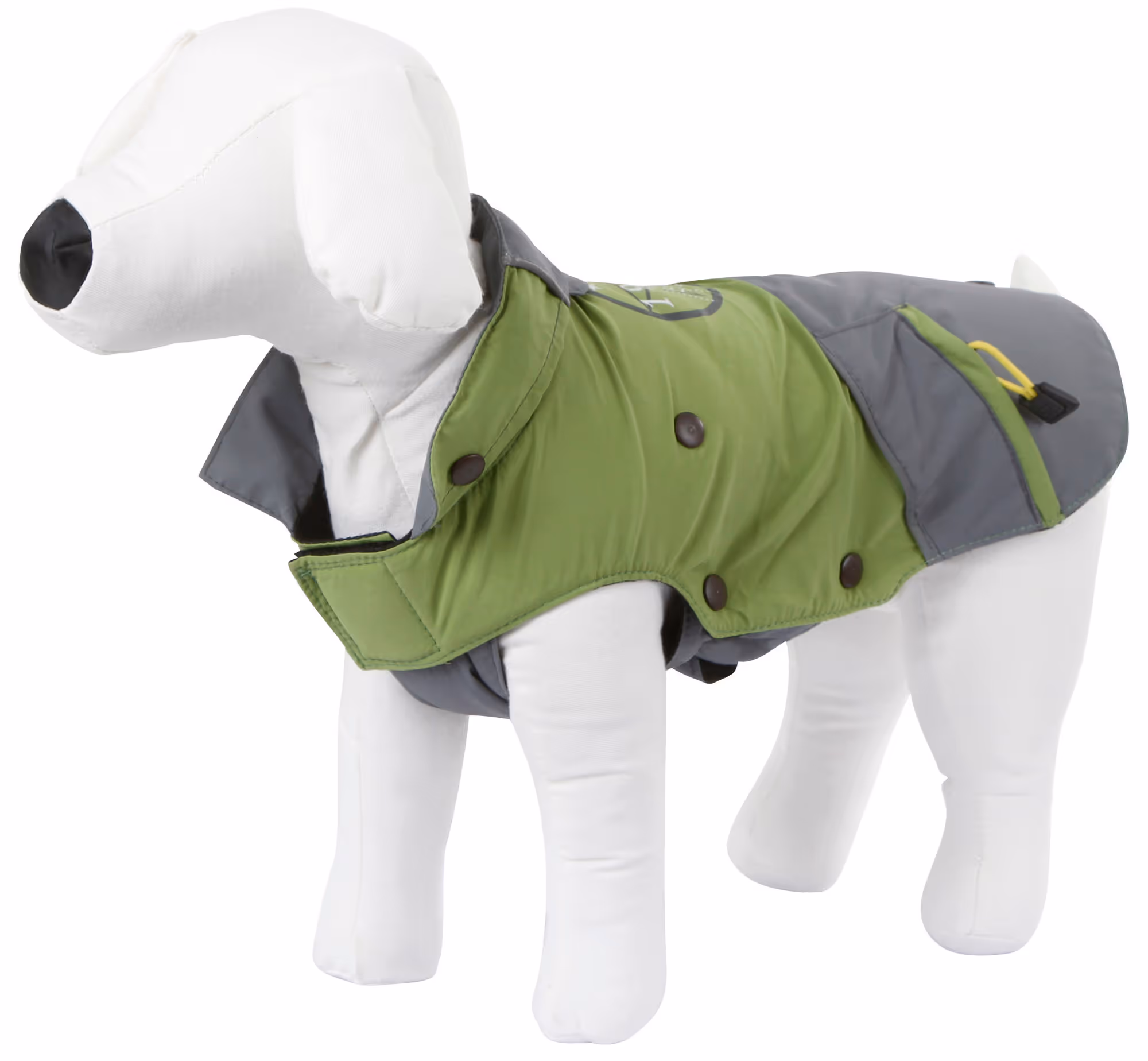 Manteau pour chien Vancouver gris/vert, taille XL, 50cm