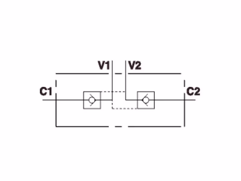 MARCHESINI Clapet anti-retour piloté 1/4'' BSP (20 L/mn Débit) - ref VRDE015F
