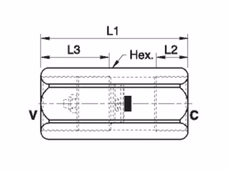 MARCHESINI Clapet de sécurité (anti-rupture) 3/8'' BSP (50 L/mn Débit)