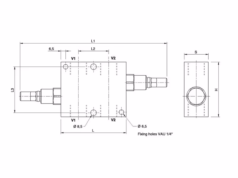 MARCHESINI Limiteur de pression double à action directe 3/8'' BSP (45 L/mn Débit)