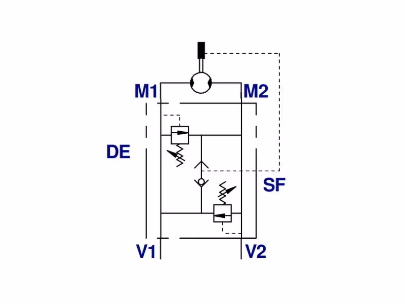 MARCHESINI OMP, OMR Limiteur de pression double flasquable sur moteur 1/2'' BSP (60 L/mn Débit)
