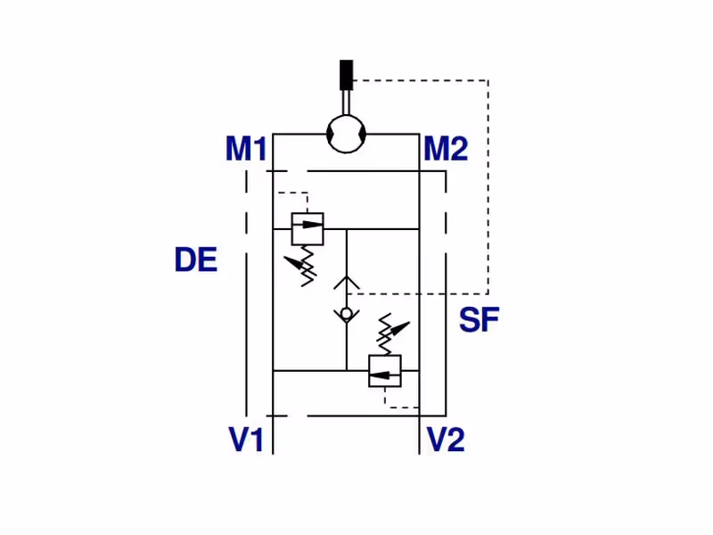 MARCHESINI OMS Limiteur de pression double flasquable sur moteur 1/2'' BSP (50 L/mn Débit)