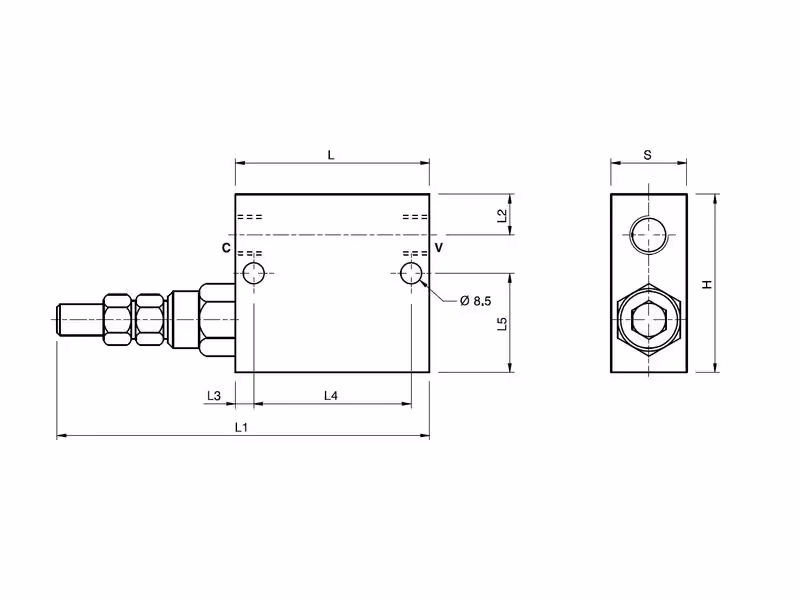 MARCHESINI Valve de séquence 3/8'' BSP (35 L/mn Débit)