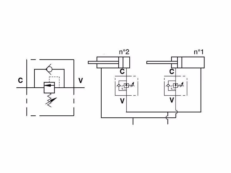 MARCHESINI Valve de séquence 3/8'' BSP (35 L/mn Débit)