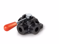MARCHESINI Vanne à boisseau, 3 voies 1/2'' BSP (90 L/mn Débit) - ref DDF3V03A