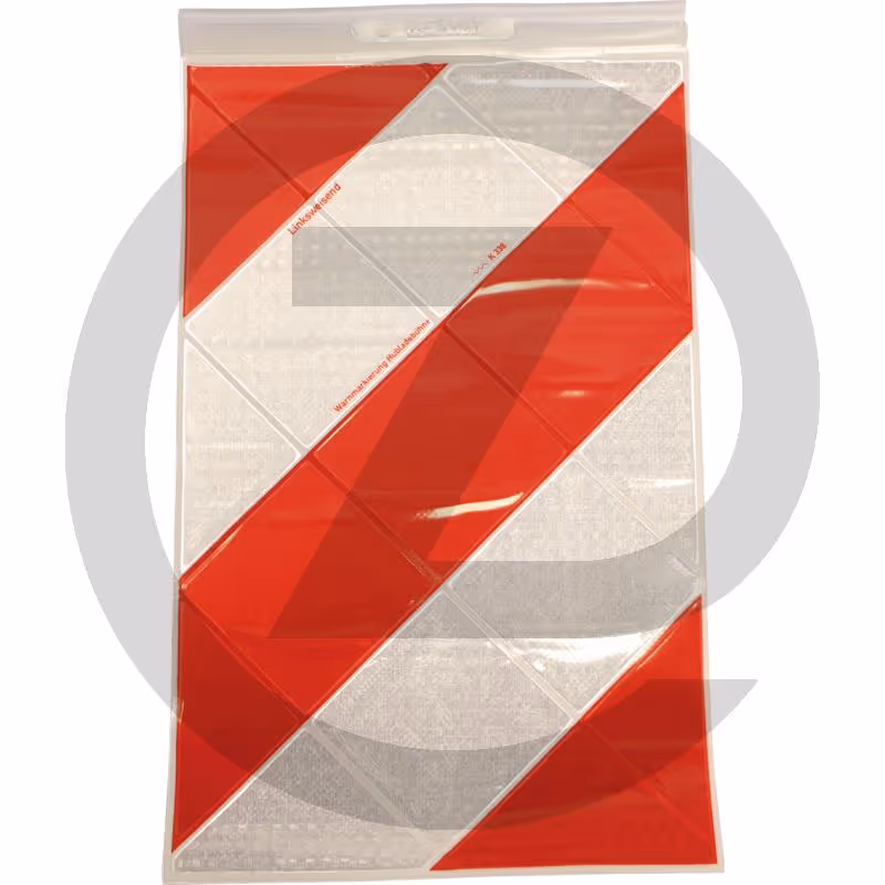 Marquage d'avertissement - Jeu de drapeaux d'avertissement G+D CE / TÜV, y compris jeu de supports