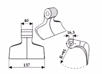 Marteau broyeur Berti AP-00891, 930000024, 0056123 Adaptable