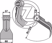 Marteau broyeur Mc Connel 73-90-276 Adaptable