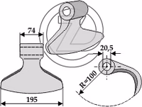 Marteau broyeur Perfect 311624 Adaptable