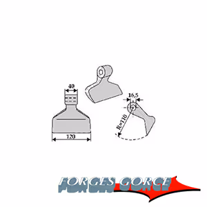 Marteau broyeur Forges Gorce 6061900 Adaptable