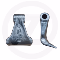 Marteau de broyeur 85 x 40 ø16.5 rayon 95 mm