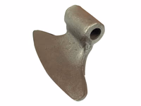 Marteau, Largeur fixation: 76mm, Largeur inférieure: 196mm, Ø trou: 20.5mm, Rayon 109mm - Remplacement pour Perfect